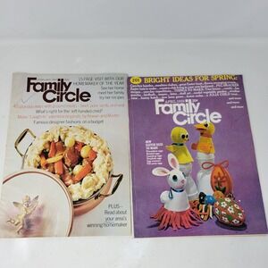 Vintage Family Circle Magazine Lot April 1968 February 1969 1960s Lifestyle Ads